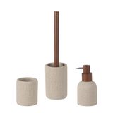 Toilet brushes - BA24525 Textured Polyresin Brush - ANDREA HOUSE