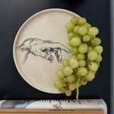 Decorative objects - PRESENTATION PLATE - The Hand of Adam's Creation - DI VINCENZO POUJOULA