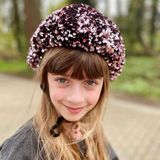 Chapeaux - Couvre Casque Paillettes Rose (kid) - HELMUT COVER