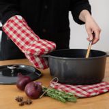 Ustensiles de cuisine - Gant de cuisine en lin Red Gingham - LINEN TALES