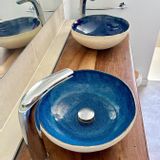 Sinks - COUNTERTOP STONEWARE BASIN - CLAIRE POUJOULA