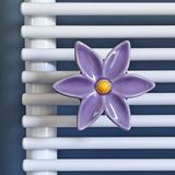 Gifts - Flower ceramic hanger for towel rail radiators - LETSHELTER SRL