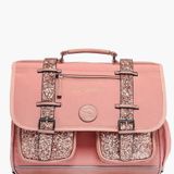 Bags and backpacks - Cartable Vintage Fantasy 38 cm - GLOSSY PINK - CAMELEON