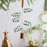 Autres décorations de Noël - Bell green WD33 - DE WELDAAD AUTHENTIC INTERIOR