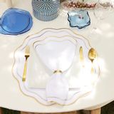 Cutlery set - Set of 2 Round Contour placemats in silver and gold - HYA CONCEPT STORE