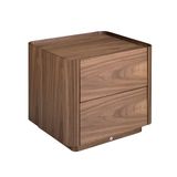 Night tables - Walnut bedside table with lighting - ANGEL CERDÁ