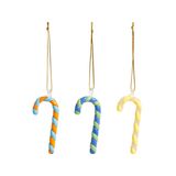 Autres décorations de Noël - Ornement en forme de canne à sucre, lot de 3 - &KLEVERING