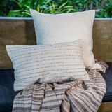 Fabric cushions - Twisted Cotton Cushion Cover - OCK POP TOK