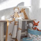 kids linen - Cushion cover & Blanket GIRAFFE - TRANQUILLO