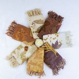 Scarves - Color me in leaf scarf  (Scarf series) - MYANMAR PRODUCTS