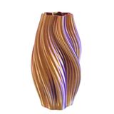 Vases - VASE « CRÈME GLACÉE CHAUDE » | MULTICOLORE | Pourpre, Rouge et Or - AURA 3D