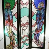 Stained glass decoration - Bird paradise - LP ATELIER DE VITRAIL