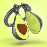 Bags and totes - Avocado Key Chain - METALMORPHOSE