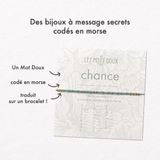 Jewelry - Morse Code Bracelet - Luck - LES MOTS DOUX