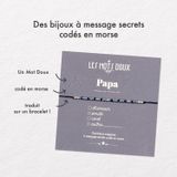 Bijoux - Bracelet Code Morse : Papa - LES MOTS DOUX