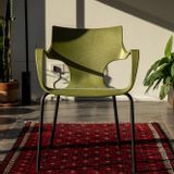 Lawn chairs - ERBI MISKI CHAIR, painted steel frame for indoor and outdoor use - STILFIBRA