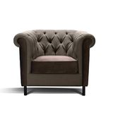 Sièges pour collectivités - Fauteuil Chesterfield - Marron - MITO HOME