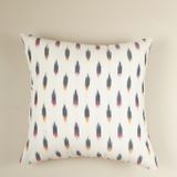 Fabric cushions - Vibrant Fusion Handwoven Ikat Cotton Cushion Cover - NINÉH