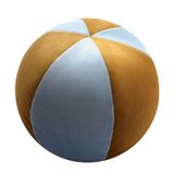 Fabric cushions - VELVET BALL CUSHION ORANGE & LIGHT BLUE - LO DECOR