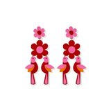 Jewelry - Red Bird Statement Earrings - ISUWA