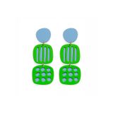 Bijoux - Boucles d'oreilles Bella vertes - ISUWA