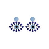 Bijoux - Boucles d'oreilles Nazar bleues - ISUWA