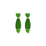 Bijoux - Boucles d'oreilles Green Fish - ISUWA