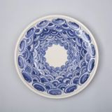 Everyday plates - "Wave" Handmade and handpainted stoneware plate - BAPTISTE VANDAELE – DESIGN GRAPHIQUE