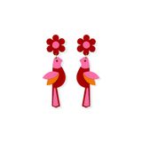 Jewelry - Red Bird Earrings - ISUWA