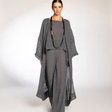 Apparel - Set of Top, Pants and Kimono in 100%Linen - JOIN CLOTHES