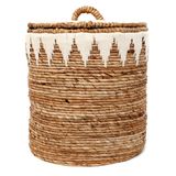 Laundry baskets - The Banana Stitched Laundry Baskets - L - BAZAR BIZAR LIVING