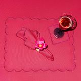 Decorative objects - Heartbeat Placemat | Pink on Pink - BLANK SPACE AMSTERDAM