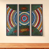 Paintings - HYPNOTIC TRIPTYCH - FANNY LITZIA