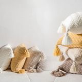 Comforters and pillows - Knitted pillows - SACHDEVA FABRIC WORLD PVT LTD.