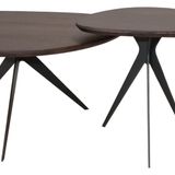 Tables basses - Organic coffee table in iron and wood - STEELE