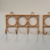 Accessoires à fixer - Patère en rotin à 3 accroches - OFFICE OBJETS