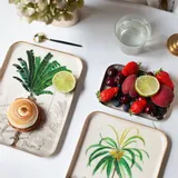 Trays - Manicaria enamelled tray - PARADISIO IMAGINARIUM