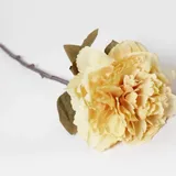 Floral decoration - Pivoine artificielle jaune H68cm - LE COMPTOIR.COM