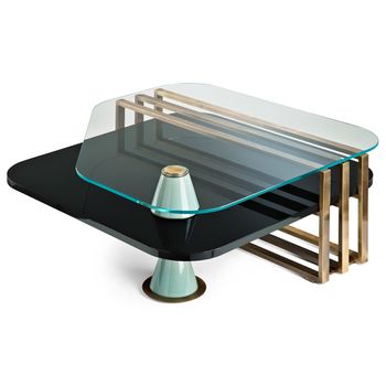 TABLE BASSE CARRÉE PALM - MARIONI