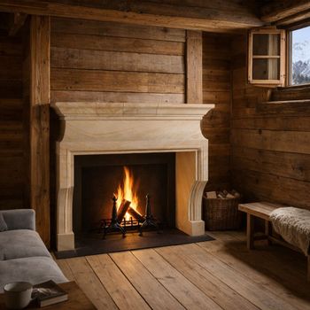Minimal Sculptural French Fireplace Design for Luxury Living - MAISON LEON VAN DEN BOGAERT