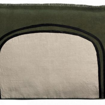 Coussin bicolore Laly Olive 40 x 65 - MAISON VIVARAISE - SDE VIVARAISE WINKLER