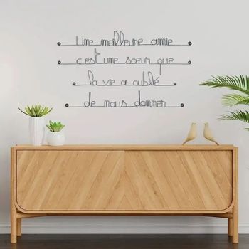 Wire "Best Friend" Gift - BIJOUX DE MUR