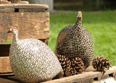Ceramic - Decorative objects The guinea fowl - LES CERAMIQUES DE LUSSAN