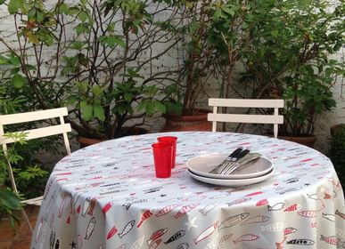 Table linen - Round and oval tablecloth - FLEUR DE SOLEIL