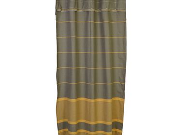 Curtains and window coverings - Flexible curtain ready to hang with strong yellow and  taupe  | C5 - FOUTA FUTEE