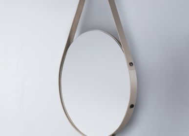 Bathroom mirrors - LEATHER MIRRORS & LIGHTING - RABITTI1969 BY GIOBAGNARA