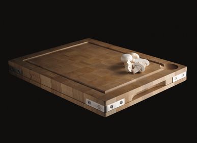 Kitchens furniture - Hornbeam end grain wood chopping board - CHABRET