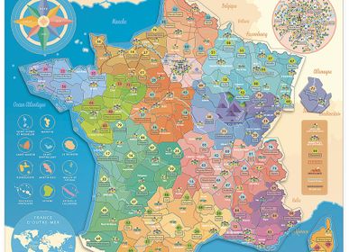 Jouets enfants - Carte de France éducative - VILAC - PETITCOLLIN