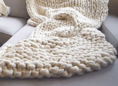 Objets de décoration - Plaid Géant 100%  Pure Baby Alpaga - Zéro Teinture. - INATA