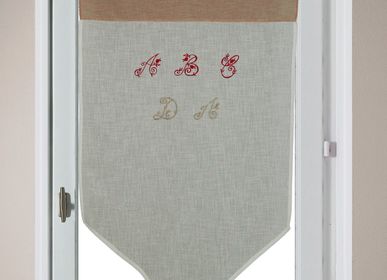Curtains and window coverings - “Alphabet” Embroidered Glazing - IPC DECO DELL'ARTE